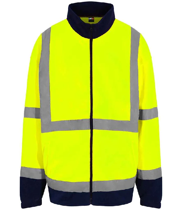 Pro RTX High Visibility Fleece Jacket | Yellow/Navy Monochromatic All