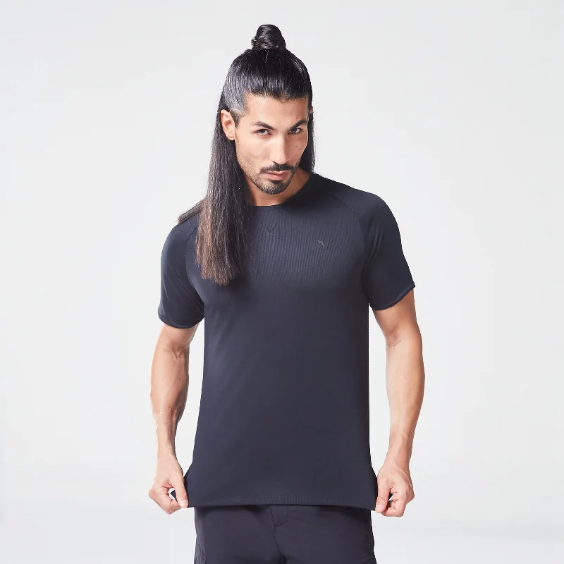 Code Reversible Tee - Black Sporty Men's Athleisure 