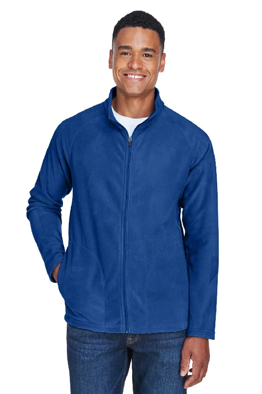 Team 365 Mens Campus Pill Resistant Microfleece Full Zip Jacket - Royal Blue Dynamic Men's Moto