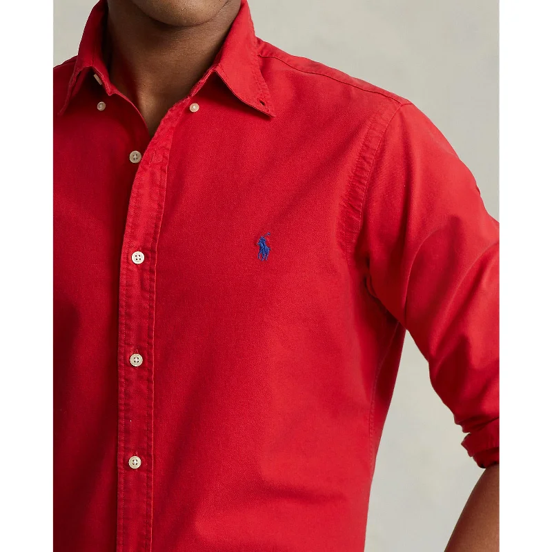 Polo Ralph Lauren - Oxford Shirt - Red Casual Men's Japanese 