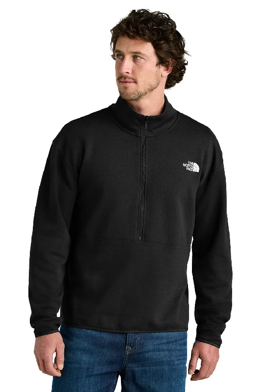 The North Face Mens Double Knit 1/4 Zip Fleece Jacket - Black - New Youthful Men's Anime