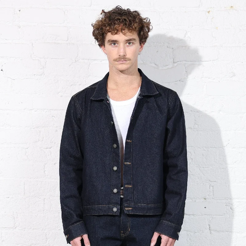 The Tokyo Crop Denim Jacket Cozy Men's Winter