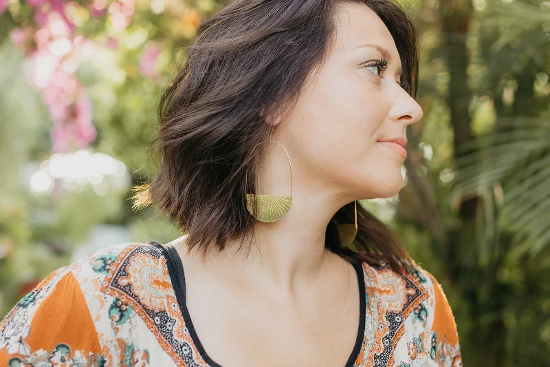 Sunburst Earrings Confident Men's Power