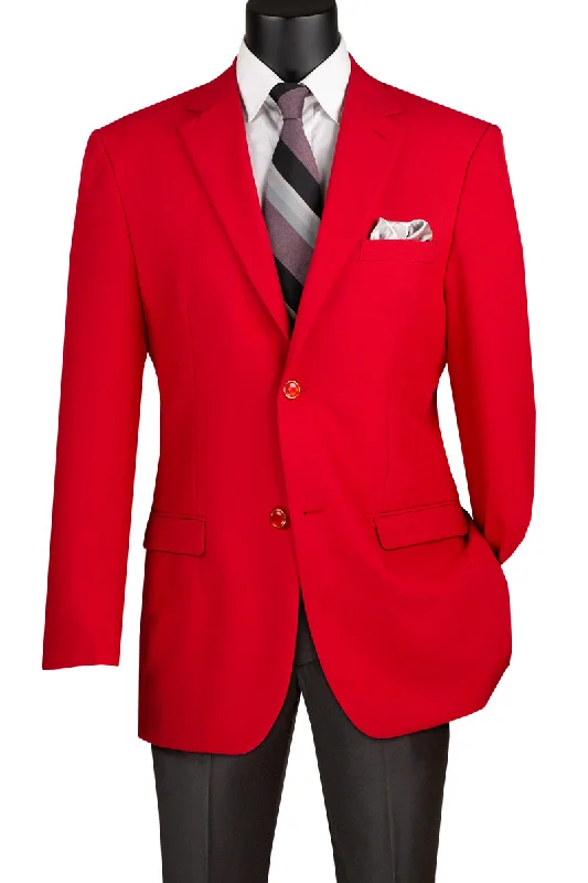 Men's Red Regular Fit Everyday Blazer Trendy Men's Scandinavian