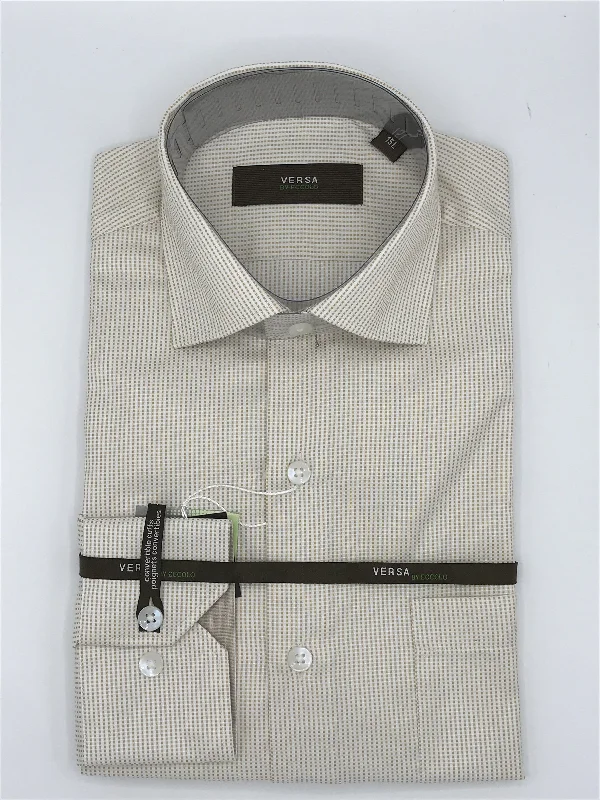 Versa by Eccolo Dress Shirt-ES8BC-L-11 Cclassic Men's Tweed