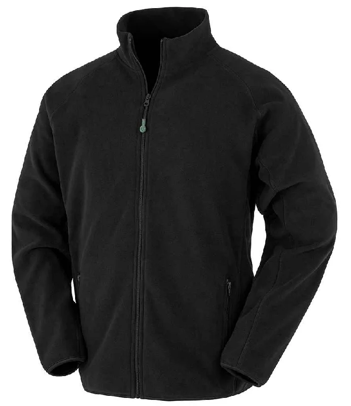 Result Genuine Recycled Polarthermic Fleece Jacket | Black Casual Men's Short