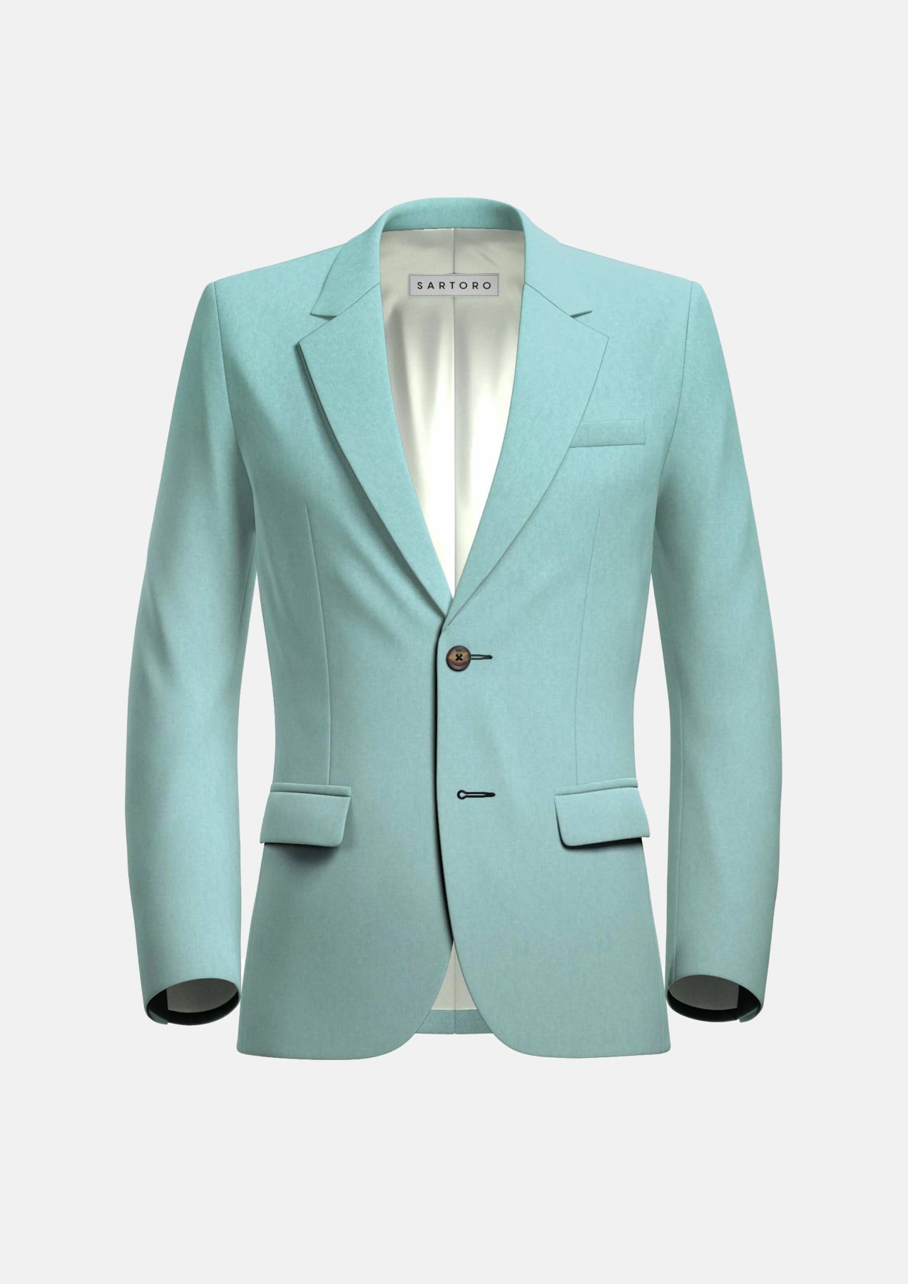 Ellis Light Teal Linen Blend Jacket Adventure