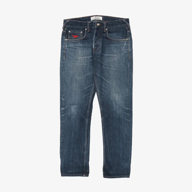 Lot ES-1 Relaxed Fit Selvedge Denim Trendy Men's Scandinavian