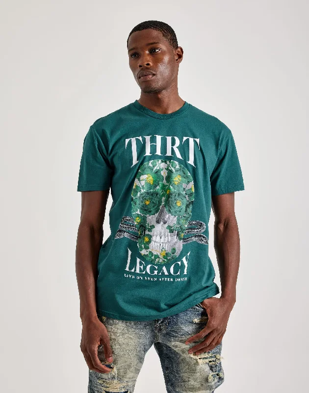 THRT Dark Garden Skull Tee Cclassic Men's Tweed