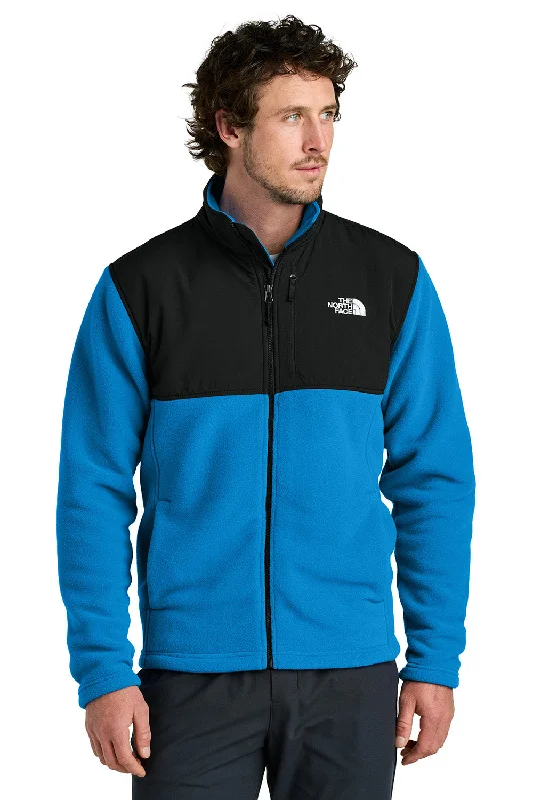 The North Face Mens Highest Peak Fleece Full Zip Jacket - Hero Blue/Black - New Trendy Men's Bucket