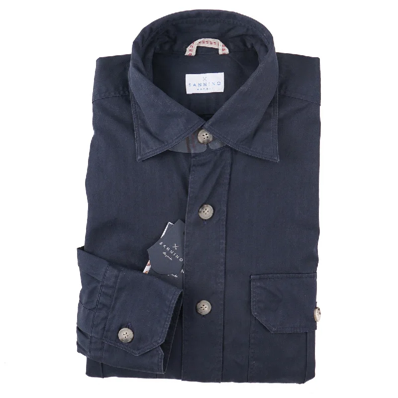 Sannino Slim-Fit Twill Cotton Overshirt Lumberjack