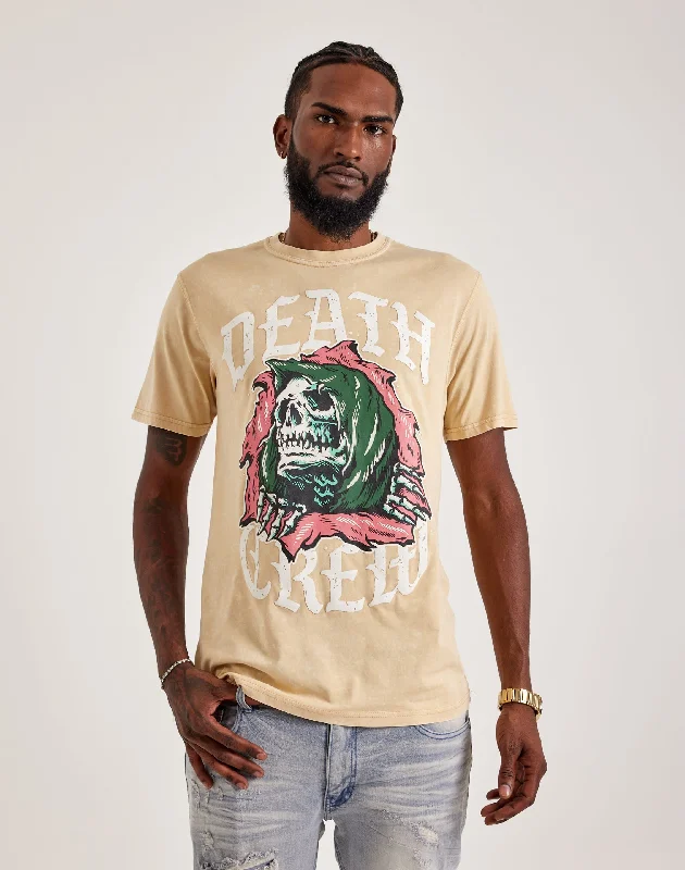 Urban Beast Death Crew Tee Minimalist Men's Casual 