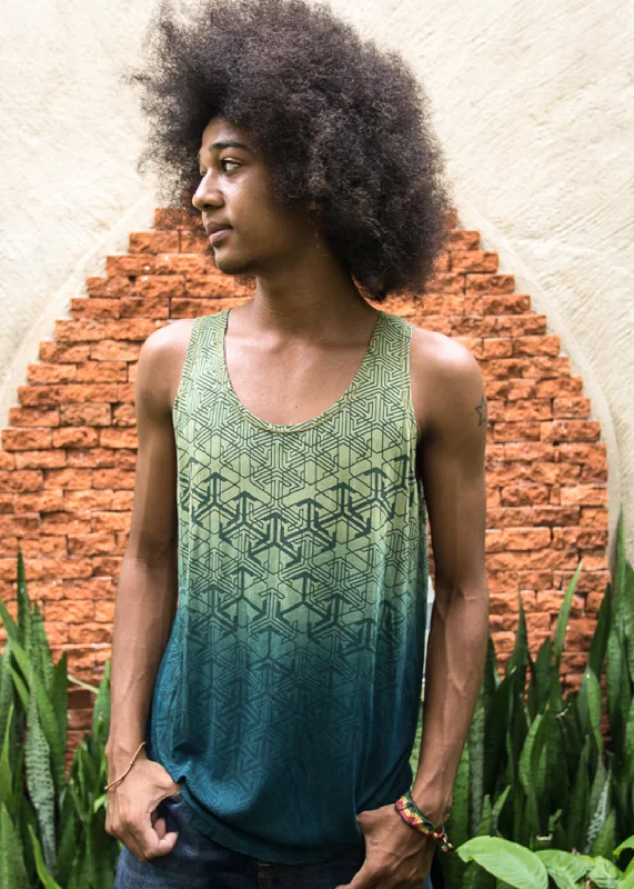 ZIZ ~ Bamboo Tank Top ~ GeoMorph Practical Men's Multi