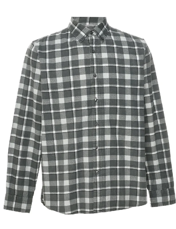 Michael Kors Checked Shirt - M Vintage Men's 1970S Disco