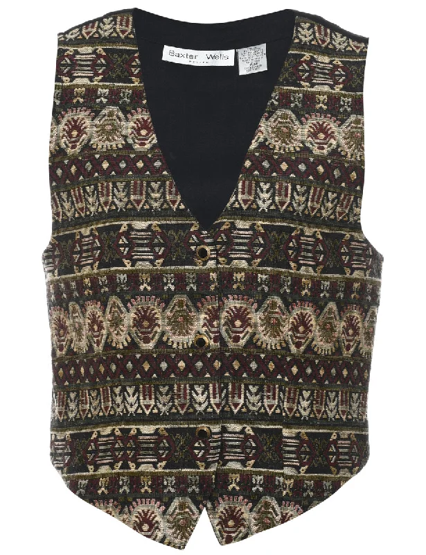 Tapestry Waistcoat - M Relaxed Men's Australian 