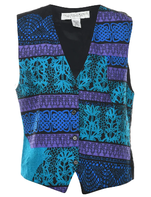 Abstract Pattern Waistcoat - L Gym