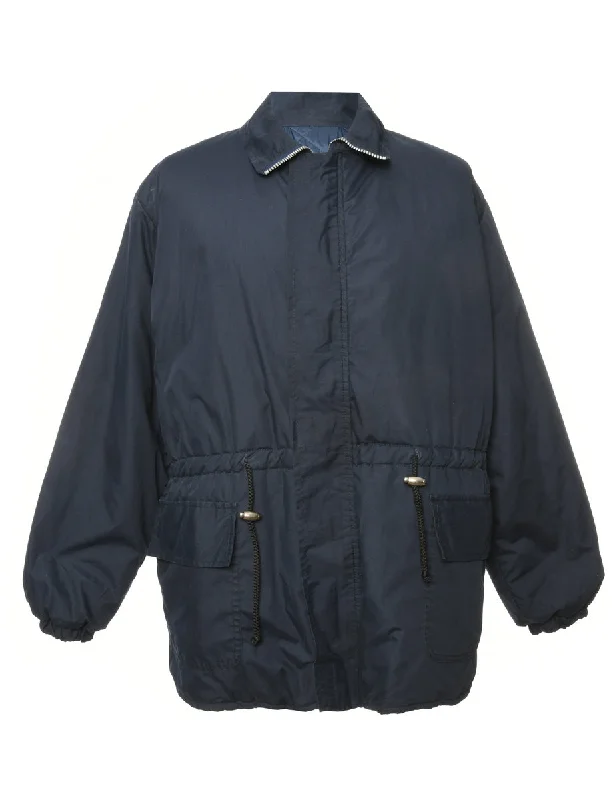 Navy Zip Front Jacket - M Modern Men's 