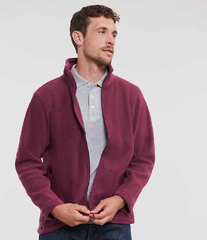 Russell Outdoor Fleece Jacket | Burgundy Traditional Men's Country