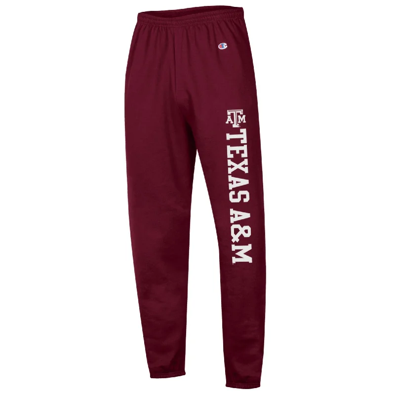 Champion Powerblend Maroon Sweatpants Athletic Men's Compression