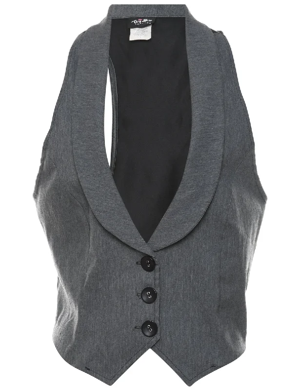 Button Front Waistcoat - L Vacation