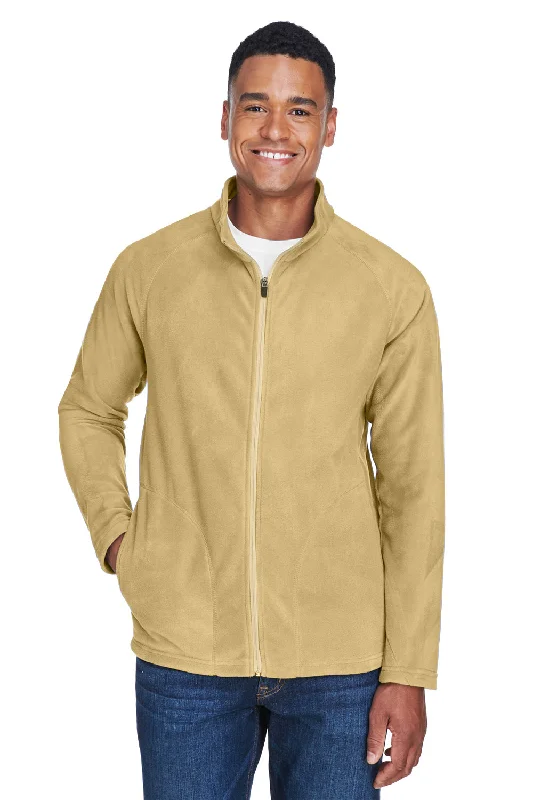 Team 365 Mens Campus Pill Resistant Microfleece Full Zip Jacket - Vegas Gold Elegant Men's Formal 