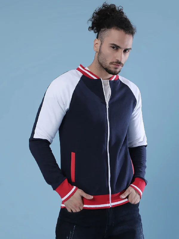 Campus Sutra Men Full Sleeve Stylish Casual Windcheater Varsity Jacket British Gentleman Style