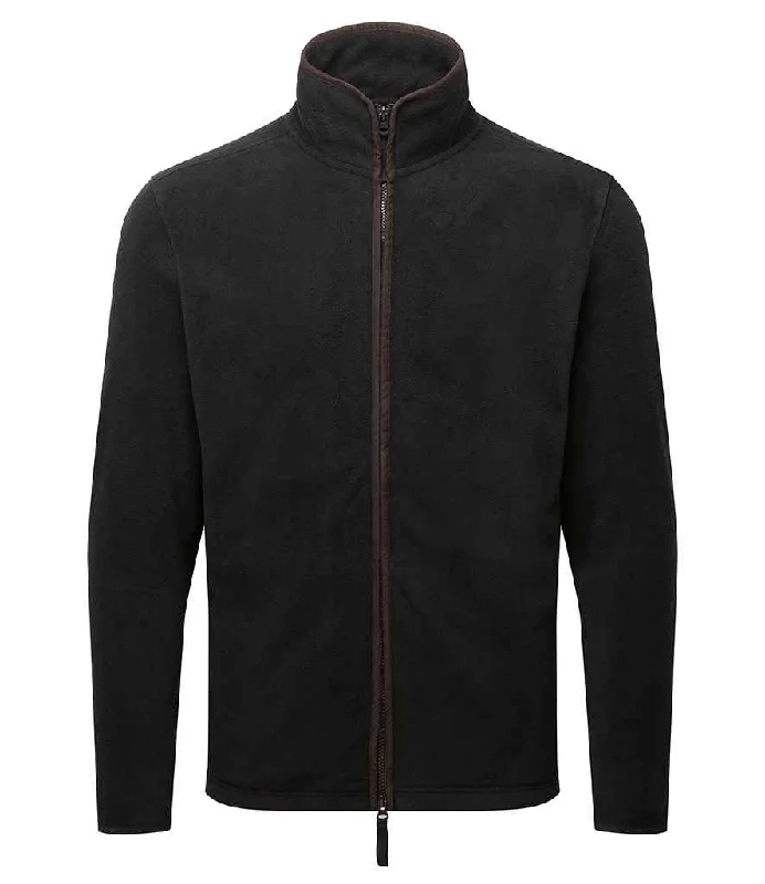 Premier Artisan Fleece Jacket | Black/Brown Refined Men's Velvet