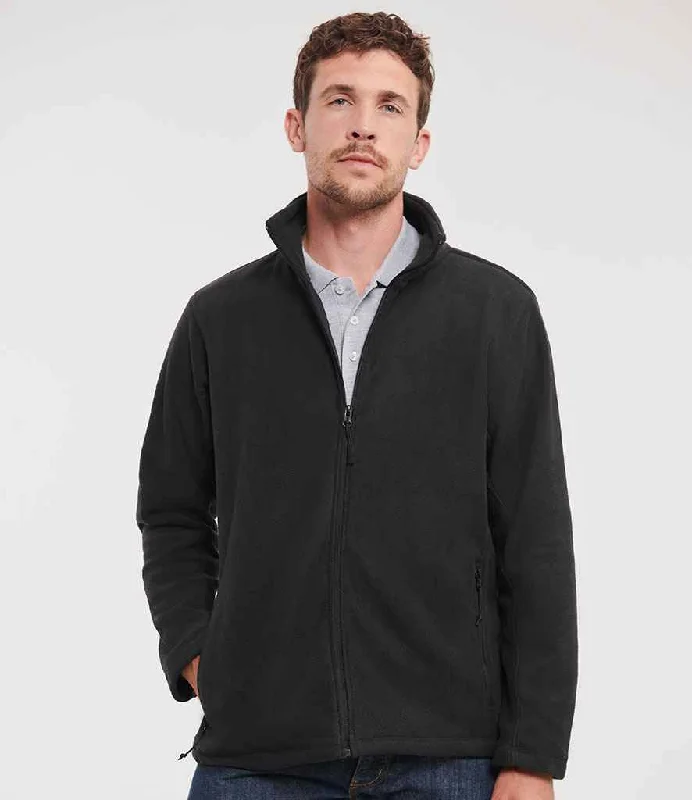 Russell Outdoor Fleece Jacket | Black Casual Men's Short