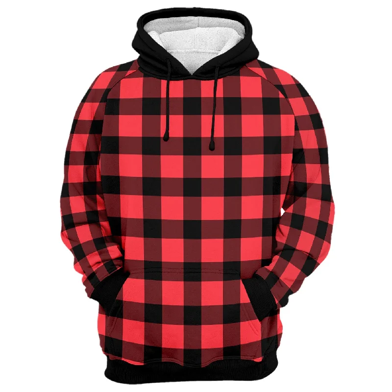 Gingham Hoodie Masculine Men's 