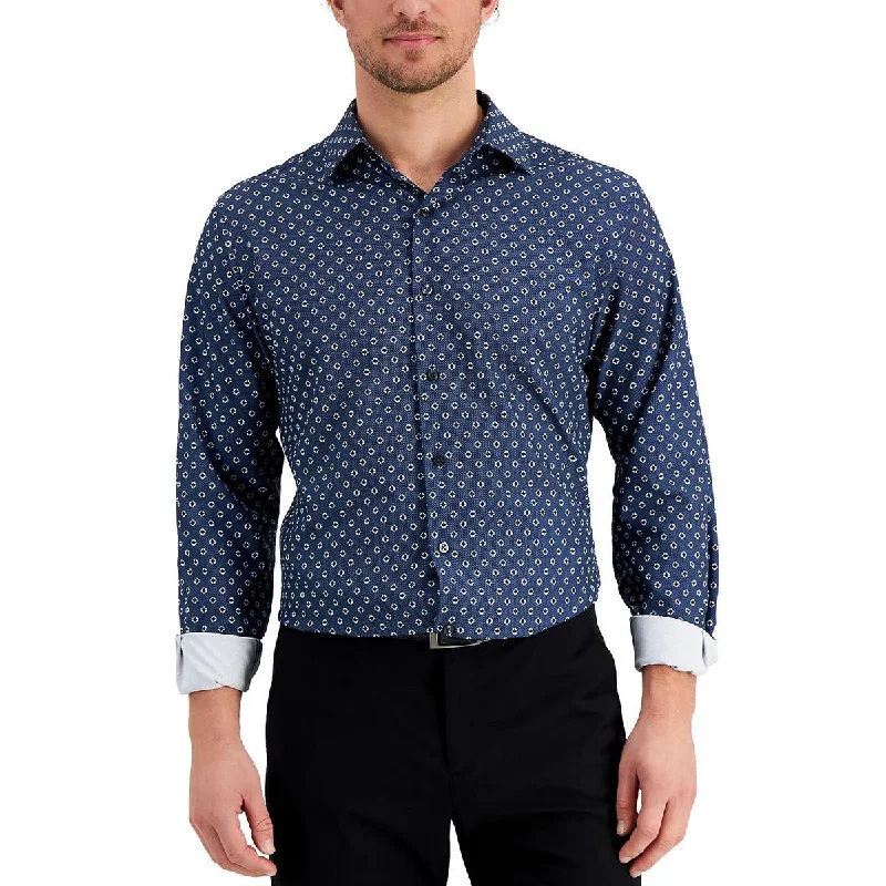 Alfani Mens Geo Print  Button-Down Shirt Youthful Men's Pop