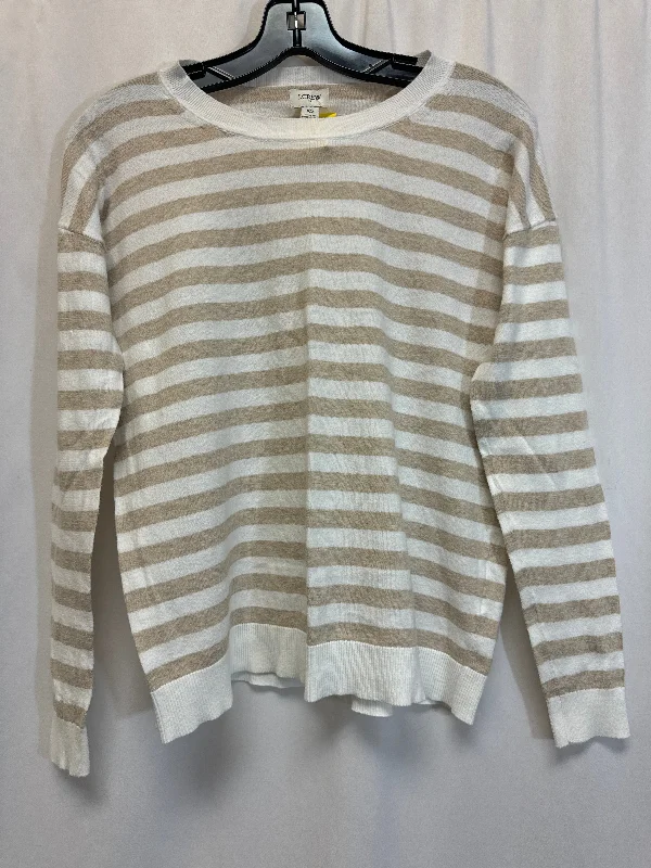 Top Long Sleeve By J. Crew In Beige, Size: Xs Stylish Men's Tropical 