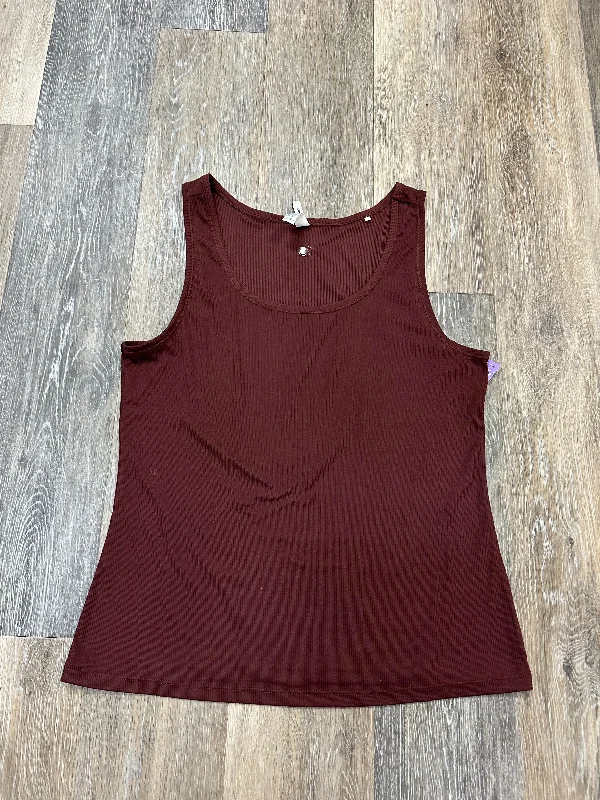 Athletic Tank Top By 7Diamonds In Maroon, Size: 2x Practical Men's Multi