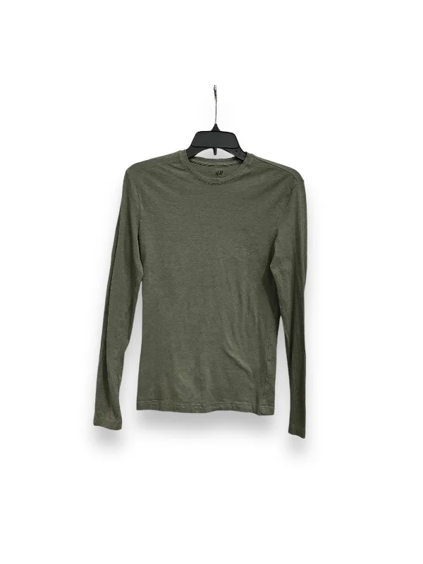 Top Long Sleeve Basic By H&m In Green, Size: Xs Artistic Men's Hand