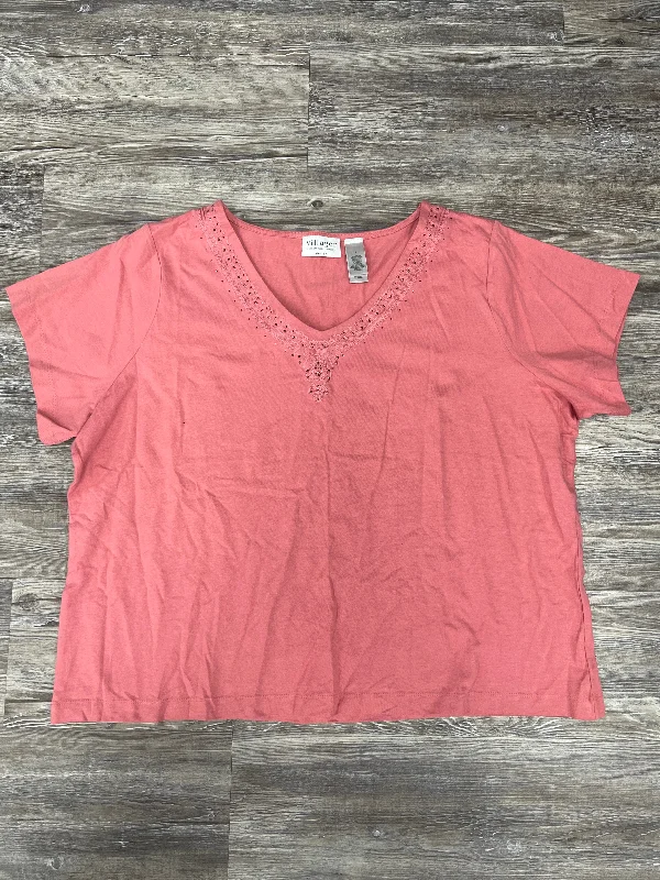 Top Short Sleeve Basic By Liz Claiborne O  Size: 3x Adventure