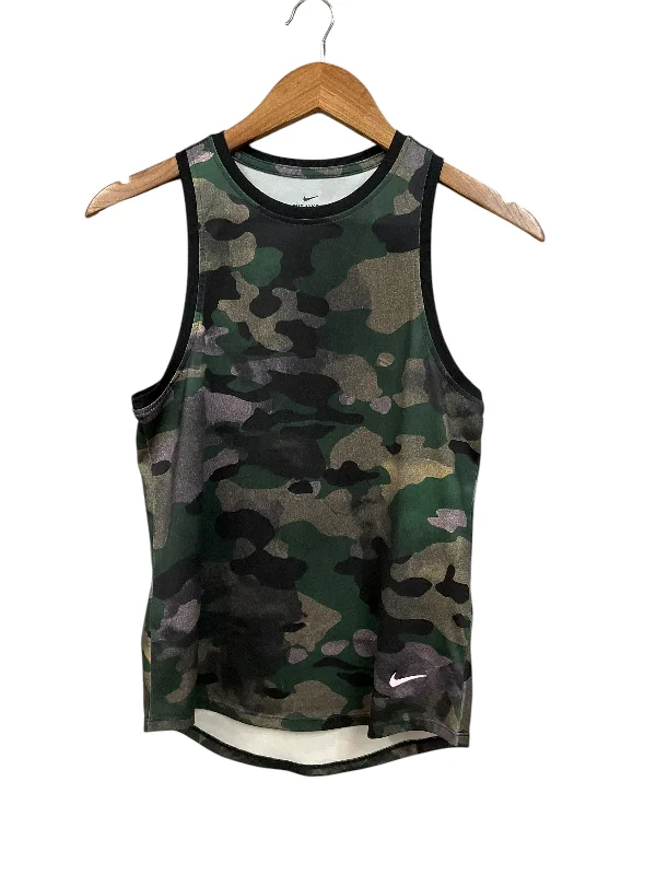 Athletic Tank Top By Nike Apparel In Camouflage Print, Size: Xs Elegant Men's Formal 