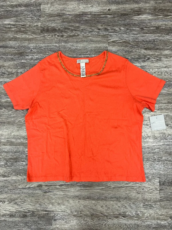 Top Short Sleeve Basic By Sag Harbor Size: 3x Trendy Men's Bucket