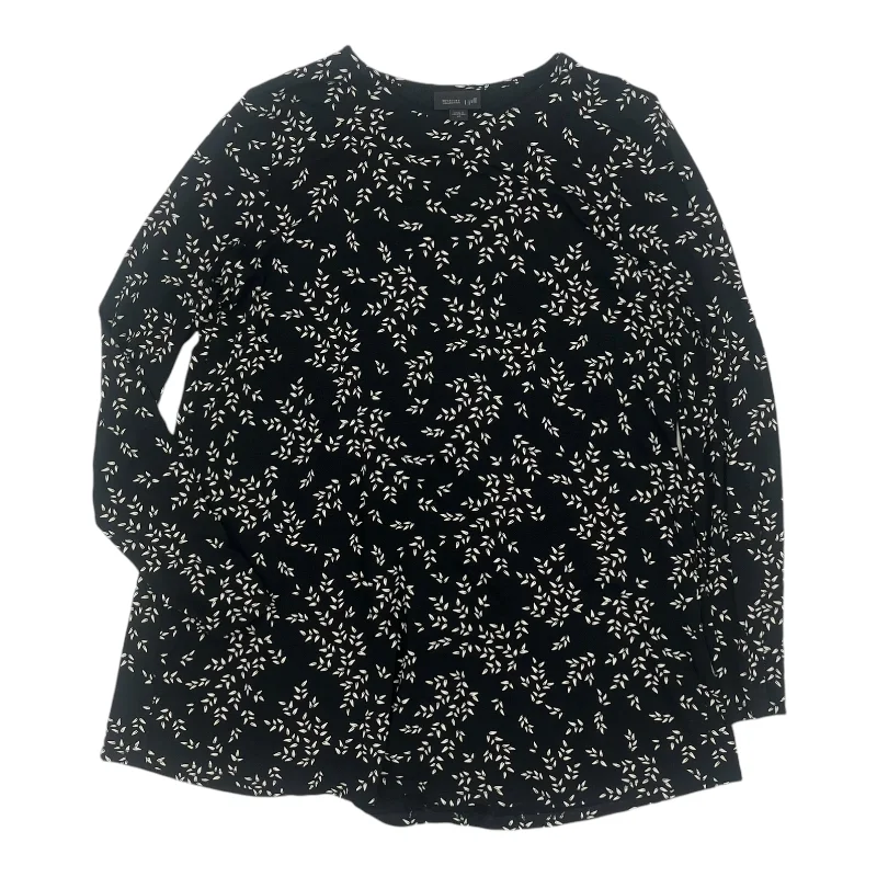 Top Ls By J. Jill In Black & Cream, Size:Xs Tough Men's Military