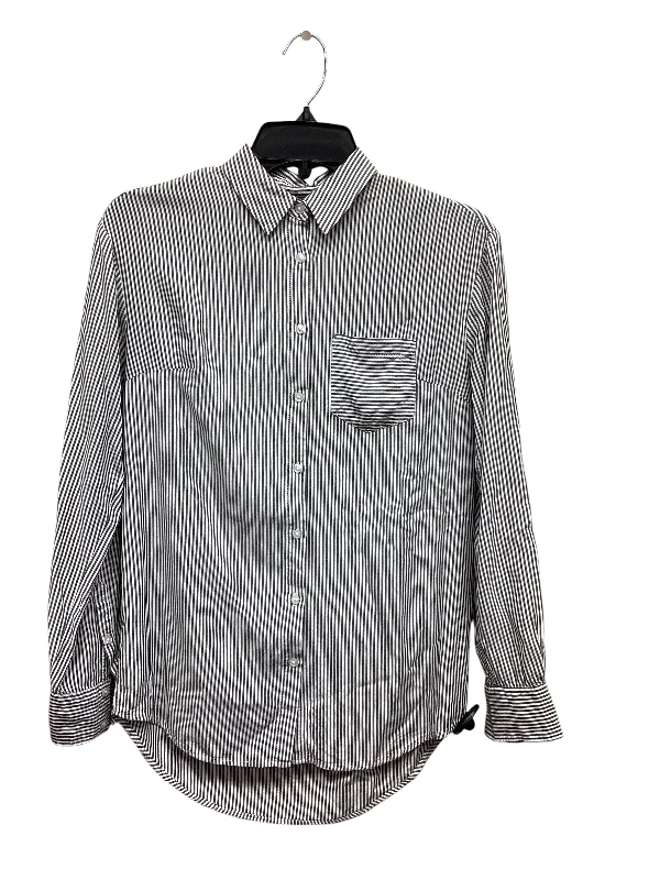 Top Long Sleeve By A New Day In Striped Pattern, Size: Xs Cozy Men's Winter