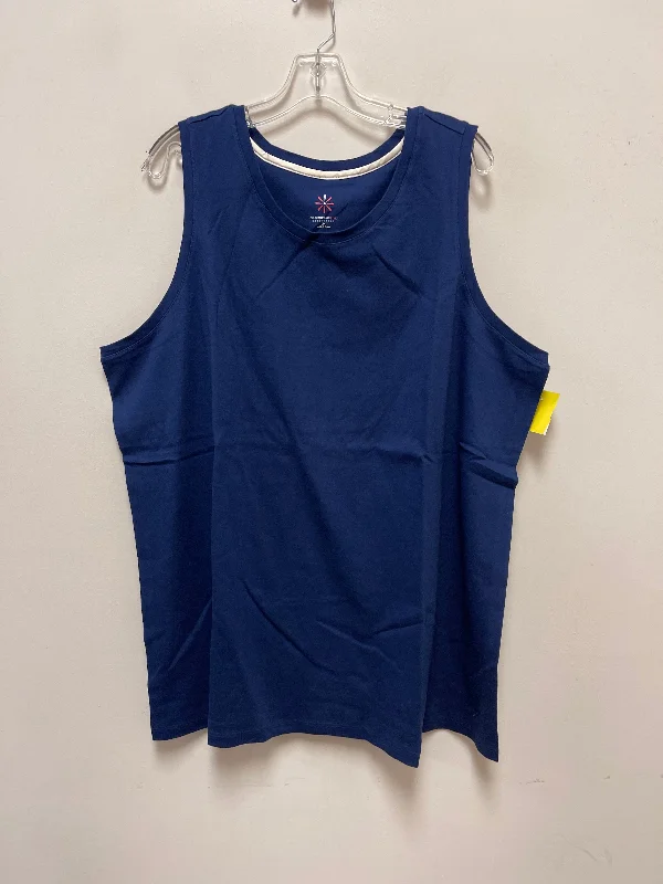 Tank Top By Isaac Mizrahi In Blue, Size: 3x Cozy Men's Winter