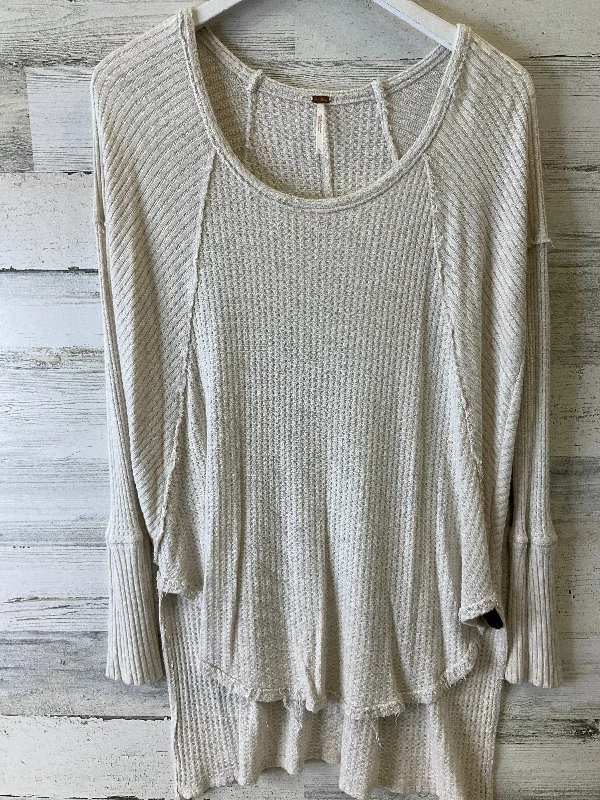 Top Long Sleeve By Free People In Ivory, Size: M Modern Men's Tech