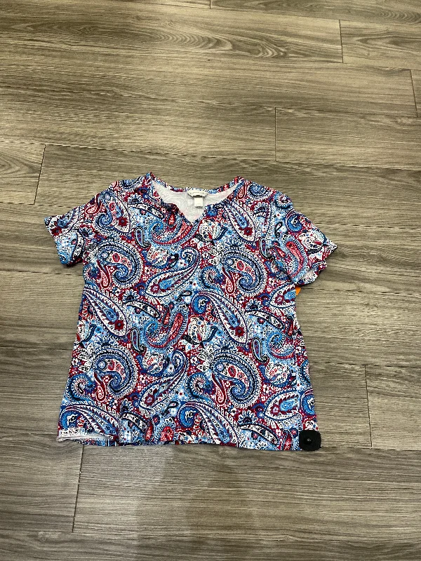 Top Short Sleeve By Christopher And Banks  Size: Xl Laid