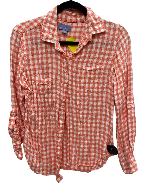 Top Long Sleeve By Laura Scott In Orange, Size: S Refined Men's Classic 