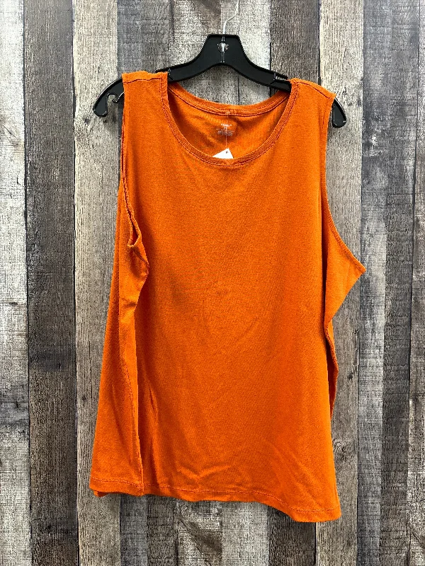 Tank Top By Cj Banks In Orange, Size: 2x Modern Men's Tech