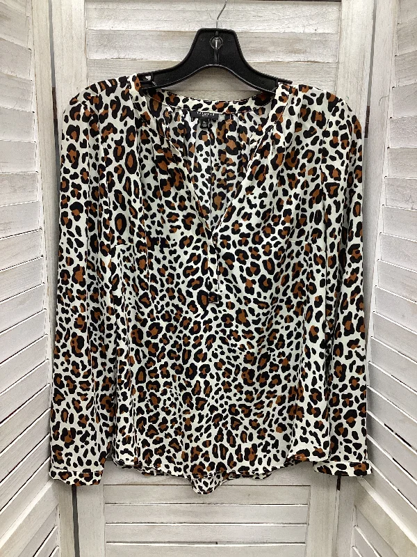 Top Long Sleeve By Talbots In Animal Print, Size: S Confident Men's High