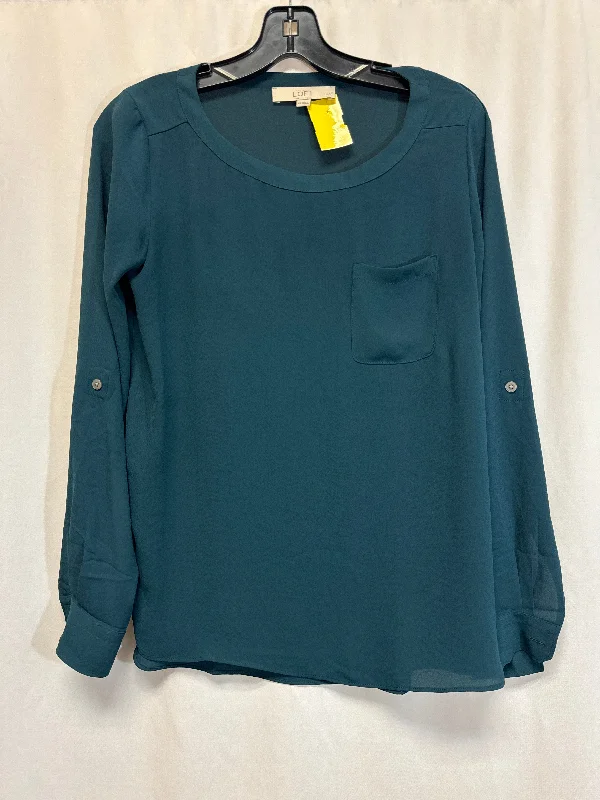 Top Long Sleeve By Loft In Green, Size: Xs Relaxed Men's Beach