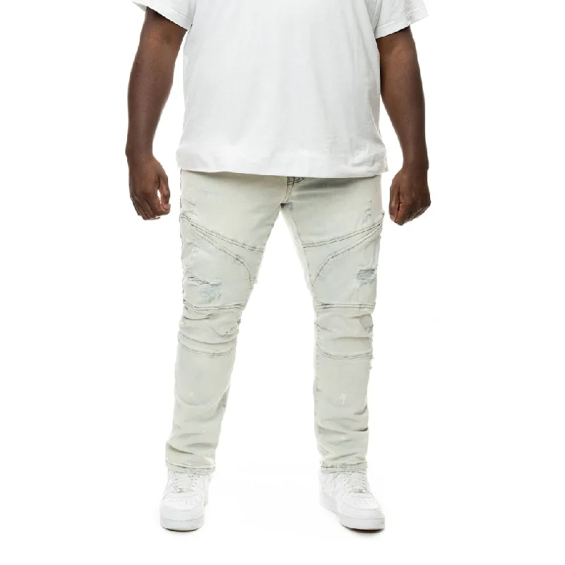 Big And Tall Slim Everyday Biker Jeans - Rivington Blue Vacation