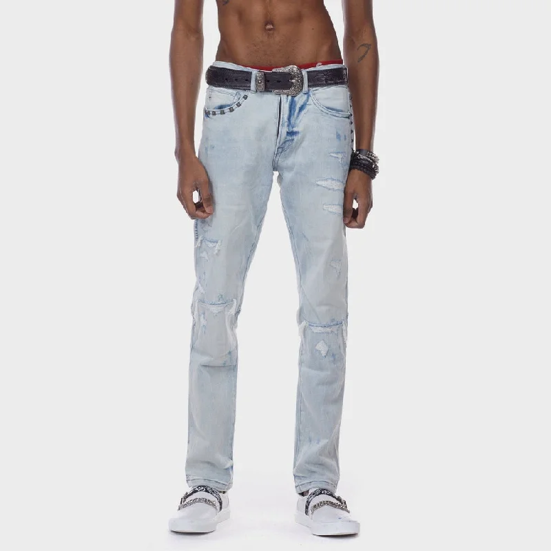 Bleunoir Antique Stud Jeans - Mulberry Blue Laid