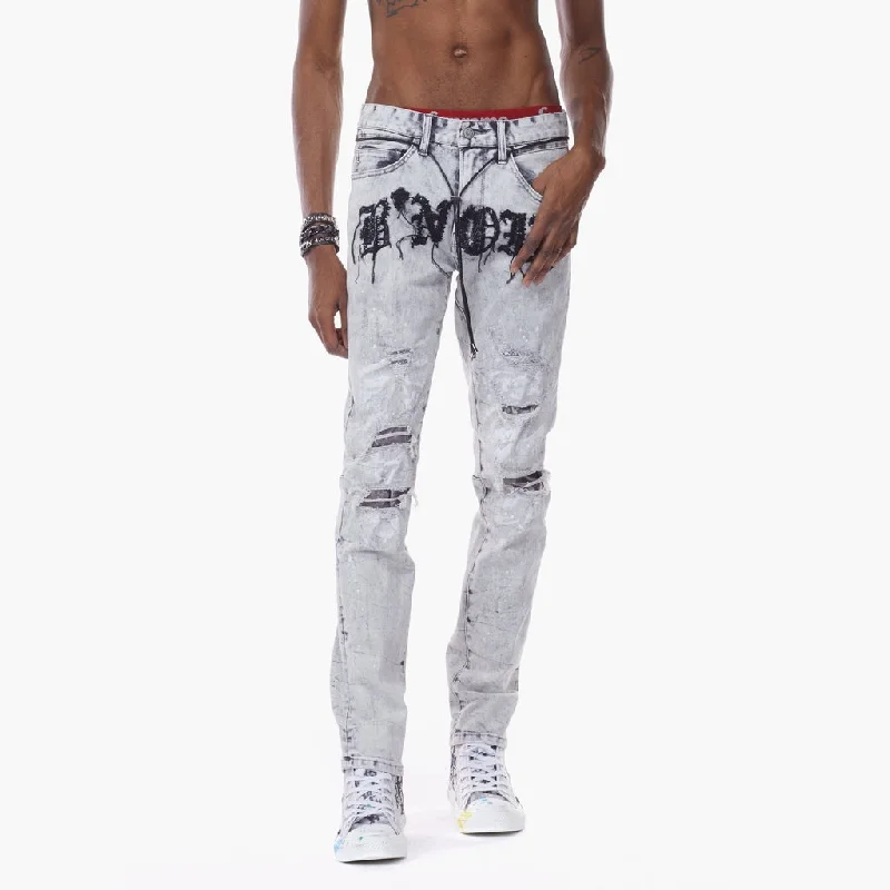 Bleunoir Crotch Logo Ripoff Jeans - Cloudy Grey Beach